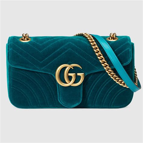 gucci marmont velvet petrol blue|gucci marmont bag from nancy.